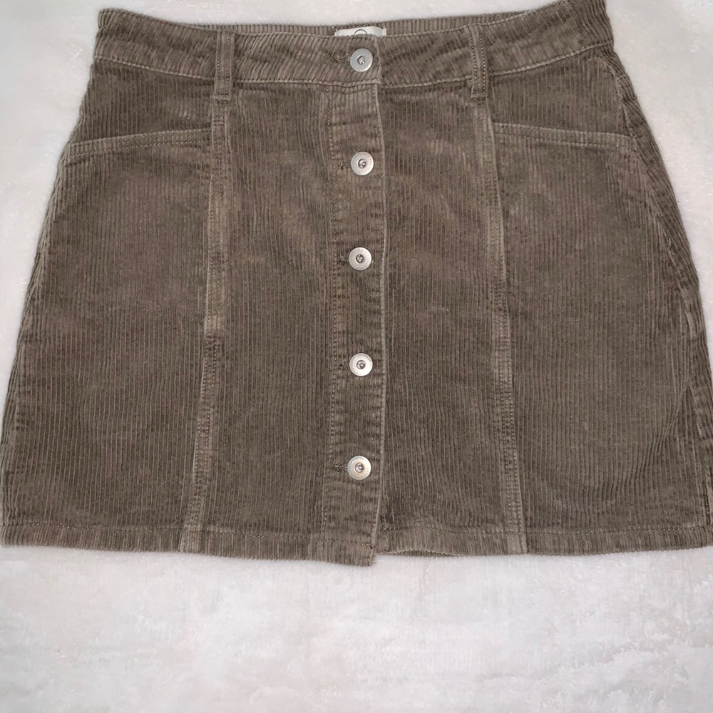 Corduroy Mini Skirt